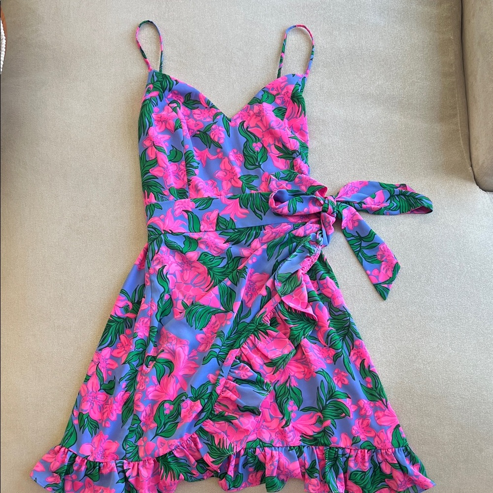 Lilly Pulitzer Pink & Purple Floral Mini Dress